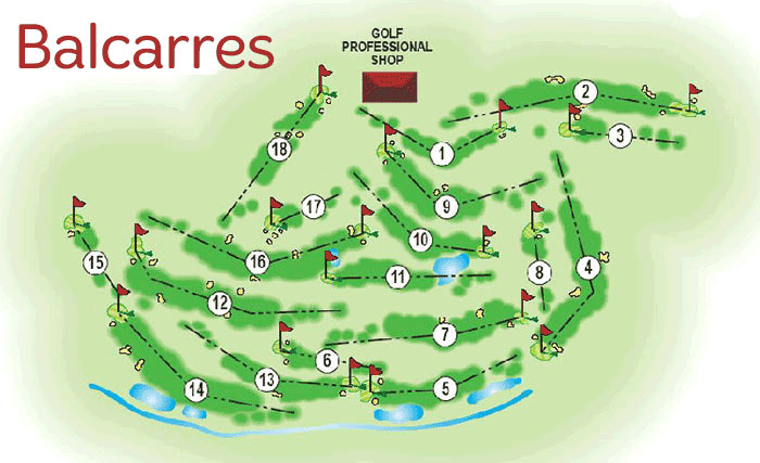 18 hole balcarres golf course map